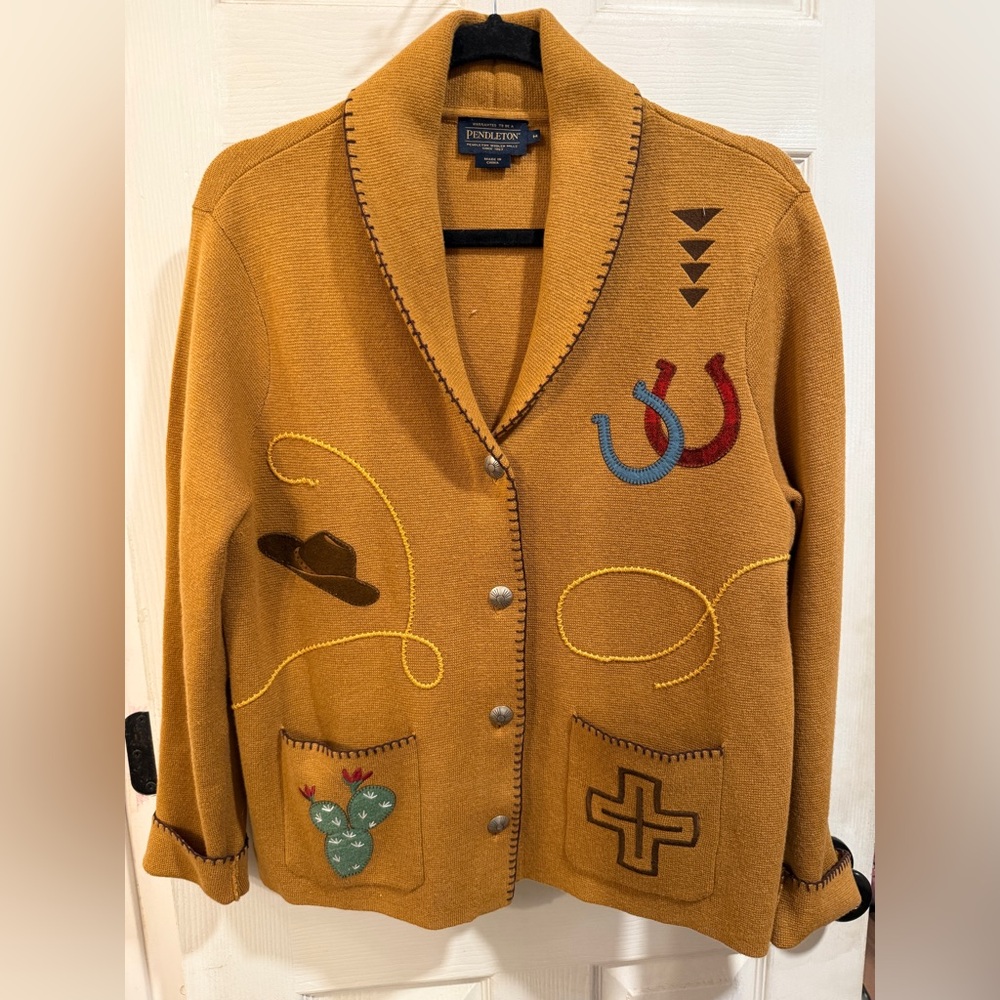 Pendleton Women's Mustard Western Blazer